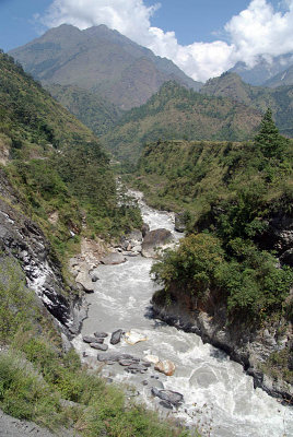 River and Hills near Tatopani