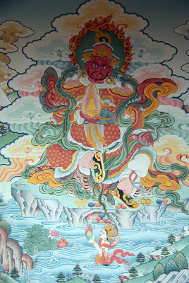 Painting on Monastery Wall Pharping 02