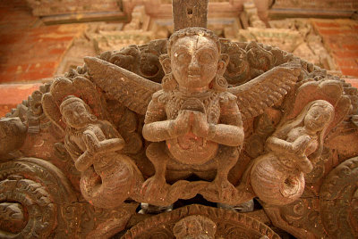 Carving on Kileshwor Temple at Changu Narayan