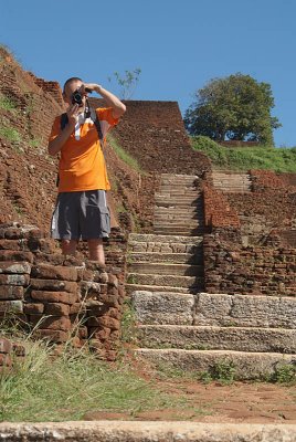 Chris on top of Sigriya