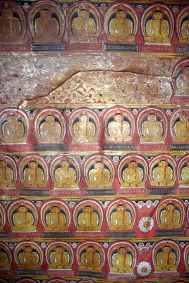 Painted Ceiling at Dambulla 02