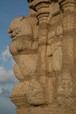 Carving on Temple Mamallapuram