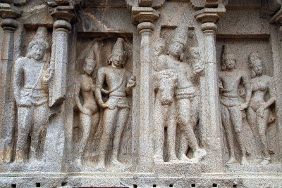 Carving on the Five Rathas