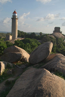 Rocks and Lighthouse Mamallapuram