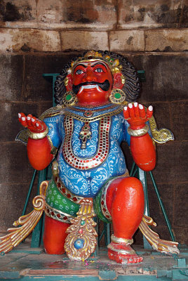 Colourful Figure at Brihadeeswarar Temple
