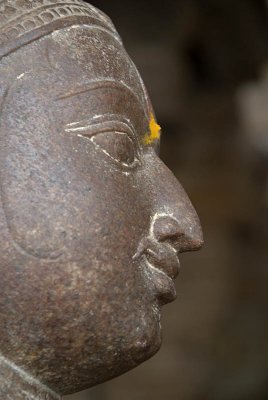 Face of Figure on Pillar Sri Ranganathaswamy Temple