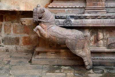 Statue of Horse on Shrine of Sri Subramanya