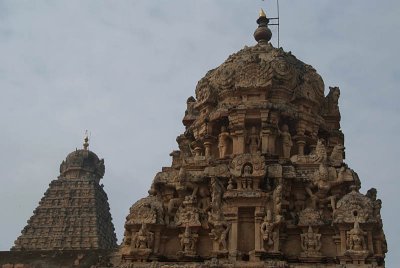 Temple Tops at Brihadeeswarar Temple