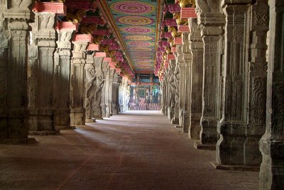 Corridor at Meenakshi Temple