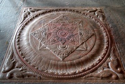 Mandala Tile on floor Meenakshi Temple