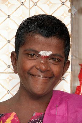 Young Girl by Sri Meenakshi Temple