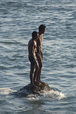 Standing on the Rocks Kanyakumari