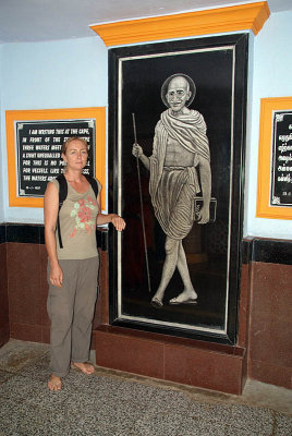Me at the Ghandi Shrine Kanyakumari