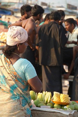 Woman Selling Fruit Kanyakumari