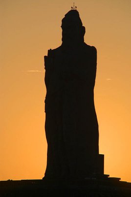Statue of Thiruvalluvar at Sunrise