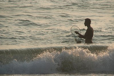 Fisherman Wading Varkala