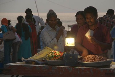 Peanut Seller at Dusk Kanyakumari