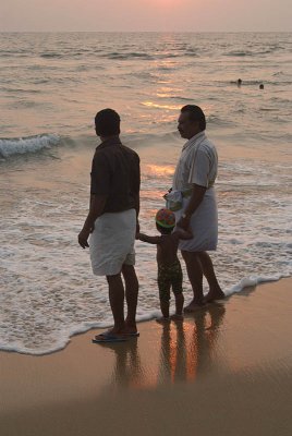 Two Men and a Baby Varkala