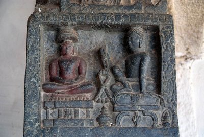 Carved Pillar at Sravanabelagola