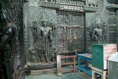 Carved Interior Chennakesava Temple Belur