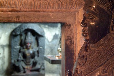 Statues inside Jain Temple at Sravanabelagola