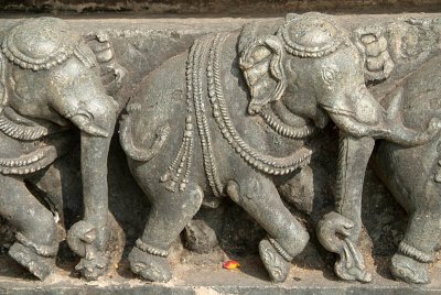 Carved Stone Elephants Belur