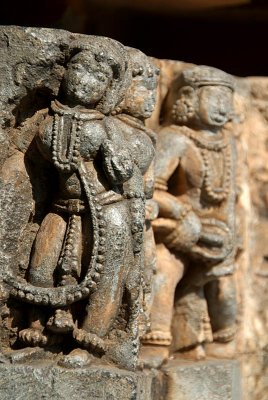 Carved Stone Temple Girls Figures Halebid