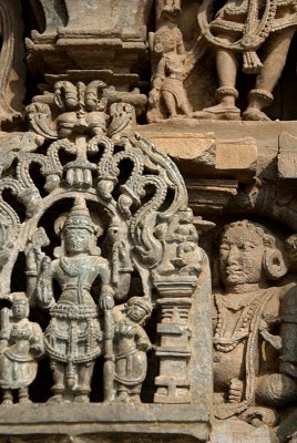 Carved Figures on Chennakesava Temple Belur