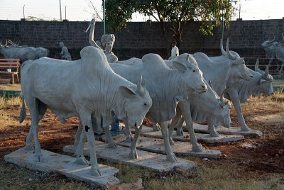 Concrete Cows Bahid Shahi Tombs Bidar