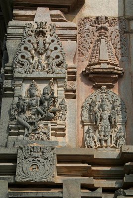Carved Stone Panels of Gods Belur
