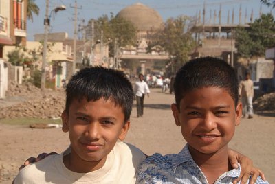 Two Boys Near Gol Gumbaz Bijapur 02