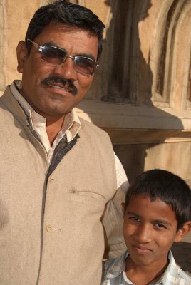 Father and Son at Gol Gumbaz Bijapur