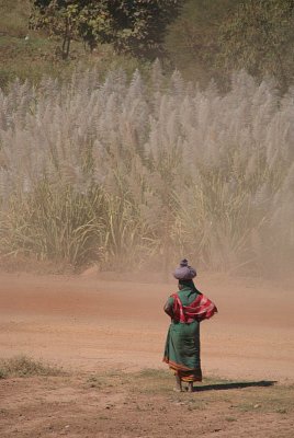 Woman Crossing Road Bidar