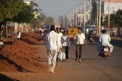 Walking Down the Road Bidar