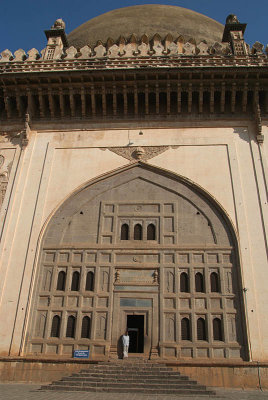 At the Entrance to Gol Gumbaz