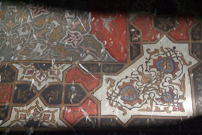 Paintings inside Bahmani Tombs at Ashtur