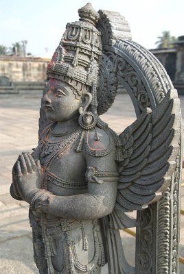 Statue of Garuda Courtyard of Chennakesava Temple Belur