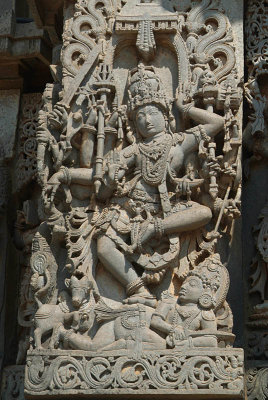 Carved Stone Nataraj - Dancing form of Shiva Halebid