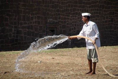 Watering the Grounds Ibrahim Rouza