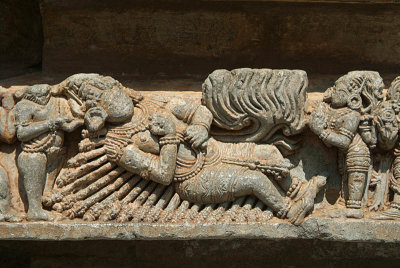 Carved Stone Religious Scene Halebid