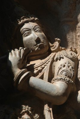 Stone Figure on Hoysaleswara Temple Halebid