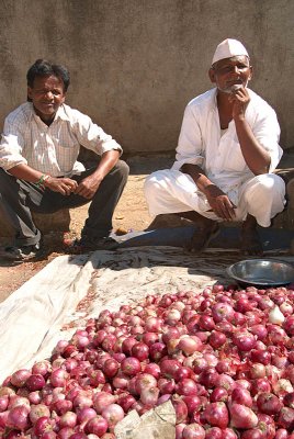 Onion Sellers Bijapur Market