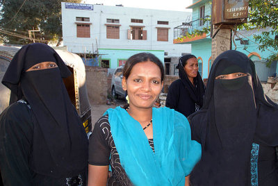 Smiling Muslim Women Bijapur