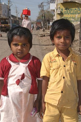 Two Little Kids Bijapur