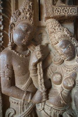 Figures on a Doorway Durga Temple Aihole