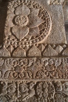 Decorated Temple Pillar Aihole