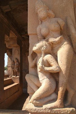 High Relief Figures on Aihole Temple