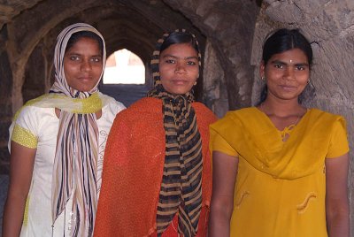 Young Women at the Gol Gumbaz