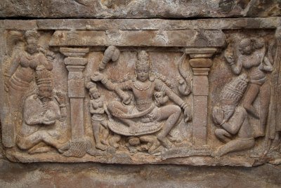 Bas Relief Figures on Pattadakal Temple 02