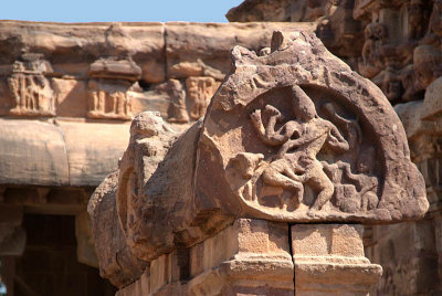 Carving on Pattadakal Temple